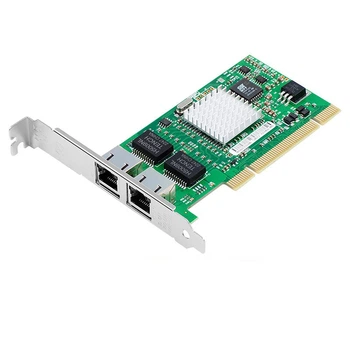Сетевая карта FLYBISH NA546-T2, PCI, 2 порта, гигабитная, Intel 82546