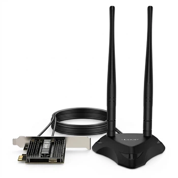 Wi-Fi/Bluetooth адаптер EDUP EP-BE9715GS Pro WiFi7 / 8774 Мбіт/с / Bluetooth 5.4 / 6 ГГц / Три діапазони / PCI Express
