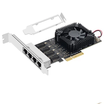 Сетевая карта EB-LINK PCI-E X4/4 x RJ45/2.5 Гбит/с/PCI Express