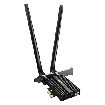 Wi-Fi/Bluetooth адаптер COMFAST AX200-PRO WiFi6 / 3000 Мбіт/с / Bluetooth 5.2 / Два діапазони / MU-MIMO / PCI Express (CF-AX200PRO)