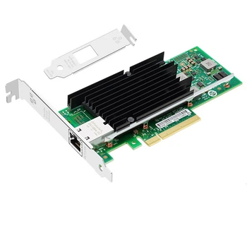 Сетевая карта EB-LINK X540-T1 PCI-E X8 10G серверная однопортовая на чипе Intel X540