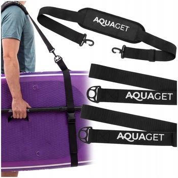 Ремінь наплічний Aquaget для перенесення SUP дошки AQ0052 Black