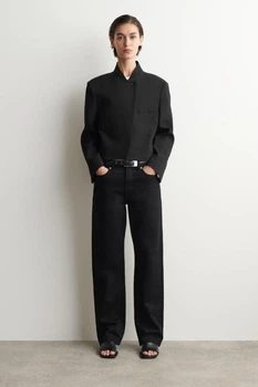 Джинси жіночі COS chord straight-leg jeans 1298075007 27 Чорний