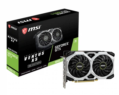 Видеокарта MSI GeForce GTX 1660 Ti VENTUS XS 6G OC 6GB GDDR6 б/в