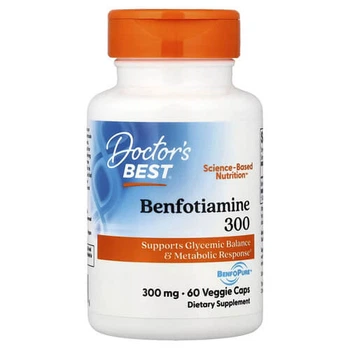 Бенфотиамин 300 мг Doctor's Best Benfotiamine 300 with BenfoPure 60 Veggie Caps