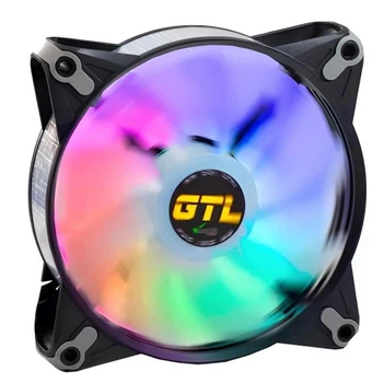 Вентилятор GTL 120 мм Multicolor B1, Black/White (GTL-120LMCB1P ARGB)