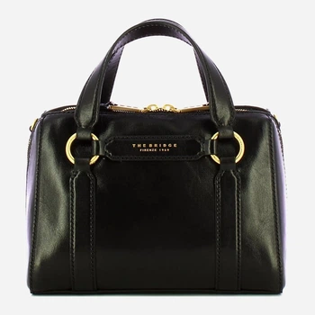 Torebka crossbody damska ze skóry naturalnej The Bridge Laura 04181601 30 Czarna (800070359569)