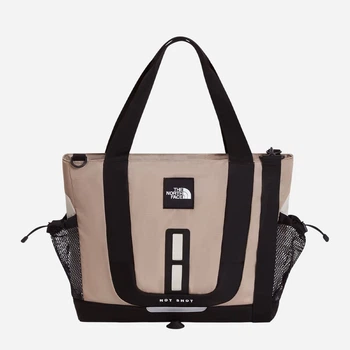 Torebka crossbody damska materiałowa duża The North Face Hot Shot NF0A8JCFSM41 Beżowa (800070362471)