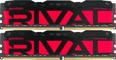 Оперативная память Goodram Rival Radiant DDR4-3200 32768MB PC4-25600 (Kit of 2x16384) Red (GGRRD4-32L16A/32GDC)