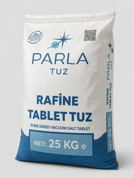 Таблетированная выварная соль мешок 25 кг Parla (Турция)