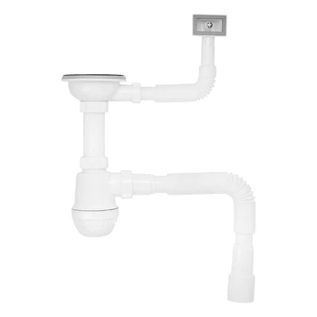 Сифон для кухонної мийки Kroner KRP KS02 3 1/2“х40/50мм (CV032074)