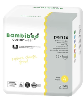 Підгузки-трусики Bambiboo cotton 4 (9-14кг) 22шт