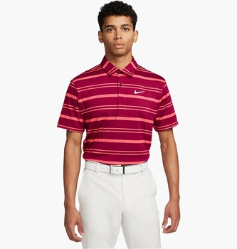 Поло чоловіче Nike Dri-Fit Tour Striped Golf Polo Violet S Фіолетовий DR5300-620