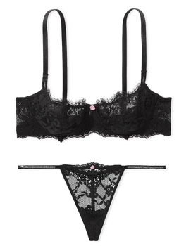 Комплект Dream Angels Victoria’s Secret unlined Чорний 36D-M
