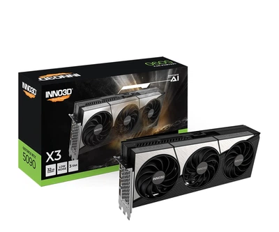 Видеокарта INNO3D GeForce RTX 5090 X3 32GB GDDR7 DLSS5 (N50903-32D7-17593928) EU