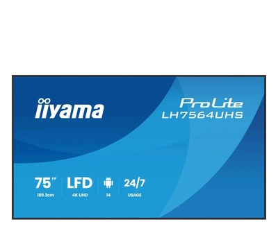 Монитор iiyama ProLite LH7564UHS-B1AG A (LH7564UHS-B1AG A) EU