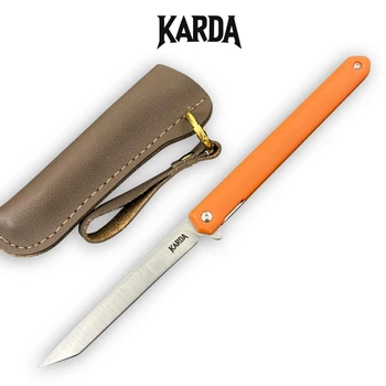 Ніж складний Karda J097 orange handle tanto blade