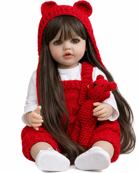 Реалістична Кукла Реборн 55 см повністю вінілова Doll Reborn Baby К0100225