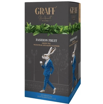Чай зеленый Graff Fashion Fruit «Модный фрукт», 30 г (20 пакетиков)