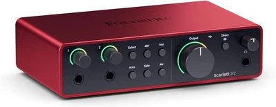 Аудиоинтерфейс Focusrite Scarlett 2i2 4th Gen (AMS-SCARLETT-2I2-4G)