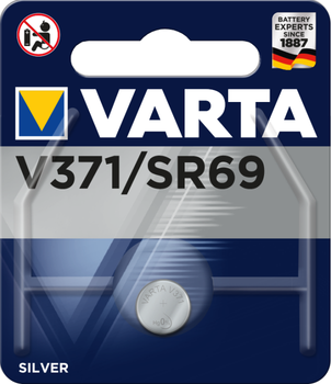 Батарейка таблетка VARTA V 371 1.55V блістер 1 шт