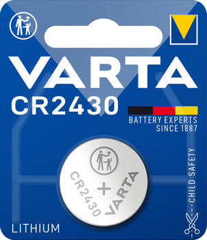Батарейка таблетка VARTA CR 2430 3 В BLI 1 шт.