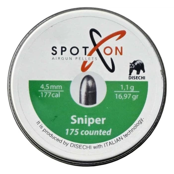 Кулі Spoton Sniper (4.5 мм, 1.1 гр, 175 шт.)