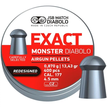 Кулі JSB Diabolo Exact Monster Redesigned (4.52 мм, 0.87 г, 400 шт.)