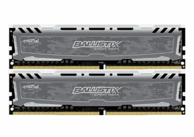 Оперативная память для ПК Crucial DDR4 32GB (2x16GB) 2666MHz UDIMM Ballistix Sport LT Grey PC4-2666 (BLS16G4S26BFSD.16FBD)