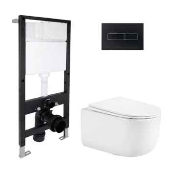 Комплект инсталляция с унитазом Ultra Quiet 515x360x350 Standard QTAP TAURUS QTTAU26W4911651656