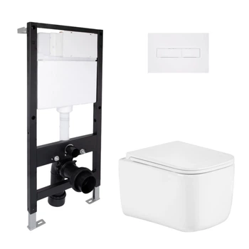 Комплект инсталляция с унитазом Ultra Quiet 485x340x350 Standard QTAP GEMINI QTTAU26W4911951661