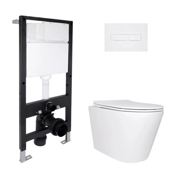 Комплект инсталляция с унитазом Ultra Quiet 520x365x365 Standard QTAP SCORPIO QT14332380AW51577