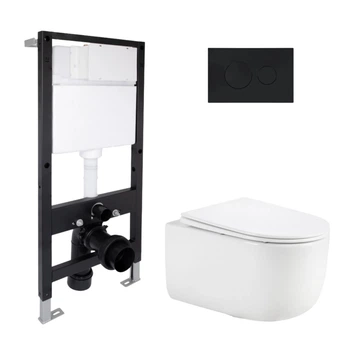Комплект инсталляция с унитазом Ultra Quiet 515x360x350 Standard QTAP TAURUS QTTAU26W4911651653