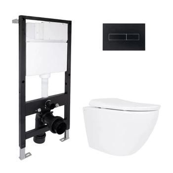 Комплект инсталляция с унитазом ML Ultra Quiet 520x365x365 Standard QTAP ROBIN QTROBML26W4962351686