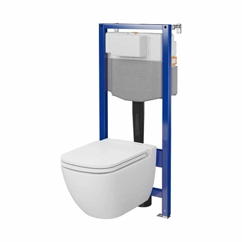 Комплект унитаз с инсталляцией QF CASPIA CLEANON CERSANIT AQUA S701-803