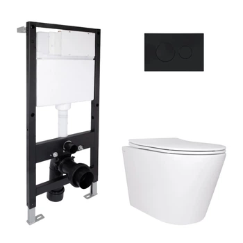 Комплект инсталляция с унитазом Ultra Quiet 520x365x365 Standard QTAP SCORPIO QT14332380AW51575