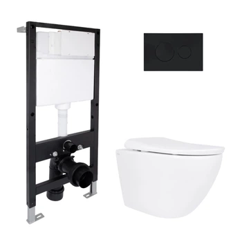 Комплект инсталляция с унитазом ML Ultra Quiet 520x365x365 Standard QTAP ROBIN QTROBML26W4962351683
