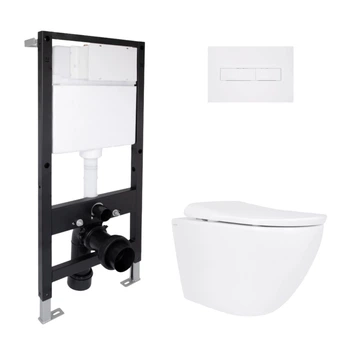 Комплект инсталляция с унитазом ML Ultra Quiet 490x365x325 Standard QTAP ROBIN QTROBML26W4962151673