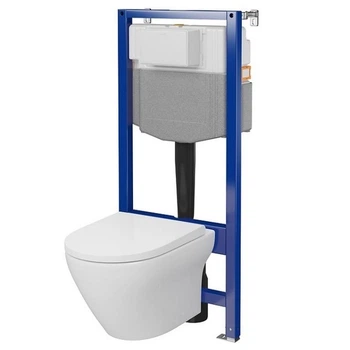 Комплект унитаз с инсталляцией QF LARGA CLEANON CERSANIT AQUA S701-800