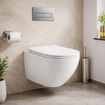 DBA70251111W Balance підвісний безобідковий унітаз з кришкою soft-close, Vortex Flush, білий глянець (1 сорт) DEVIT DBA70251111W