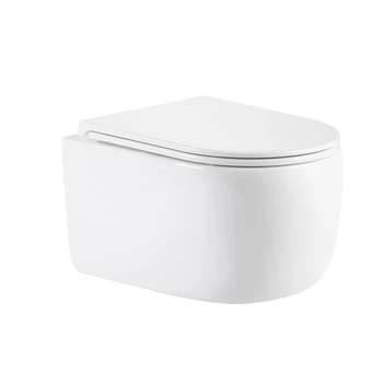 Унитаз подвесной Qtap Taurus Ultra Quiet 515×360×350 мм, White, с сиденьем Slim Duroplast / Soft-close / Quick Release QTTAU26W49116 QTAP QTTAU26W491