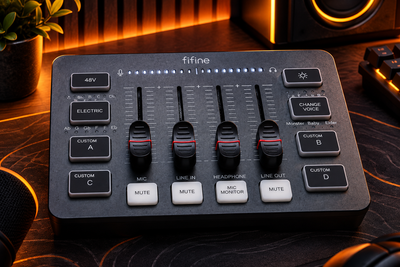 Аудіо Мікшер FIFINE SC3 Black