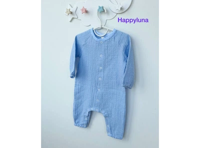 Дитячий чоловічок Happy Luna Муслінчик 56 см Жовтий (1050-56)