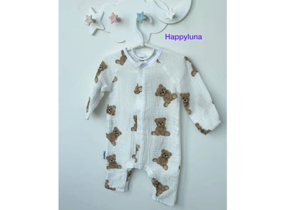 Дитячий чоловічок Happy Luna Муслінчик 56 см Блакитний (1054-56)