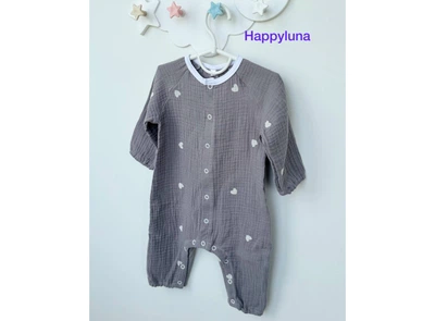 Дитячий чоловічок Happy Luna Муслінчик 80 см Синій (1053-80)