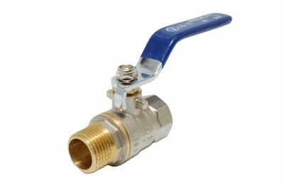 Кран шаровый 1/2" ВН, ручка синяя, 605 Valve J.G.