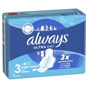 Гігієнічні прокладки Always Ultra Day Super Extra (Розмір 3) 7 шт