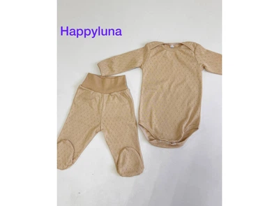 Комплект для немовляти Happy Luna жакард 62 см Коричневий (7048-62)