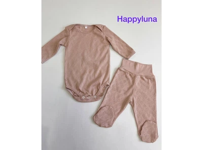 Комплект для немовляти Happy Luna жакард 56 см Коричневий (7047-56)