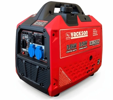 Бензогенератор инверторный Vackson VK13500iS, 3.5/3.8 кВт, чистая синусоида, ручной старт, бак 6 л, до 10 ч, 24.5 кг